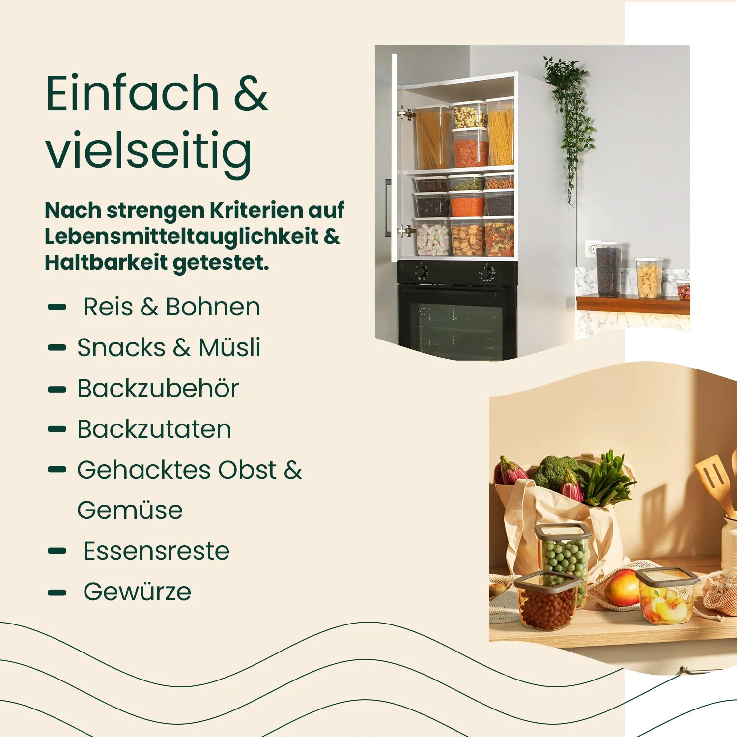 12x1200 ml - Vorratsdosen mit Deckel