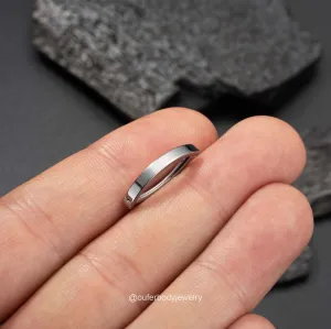 14G 10-14mm Clicker Titanium Belly Piercing Ring Hoop