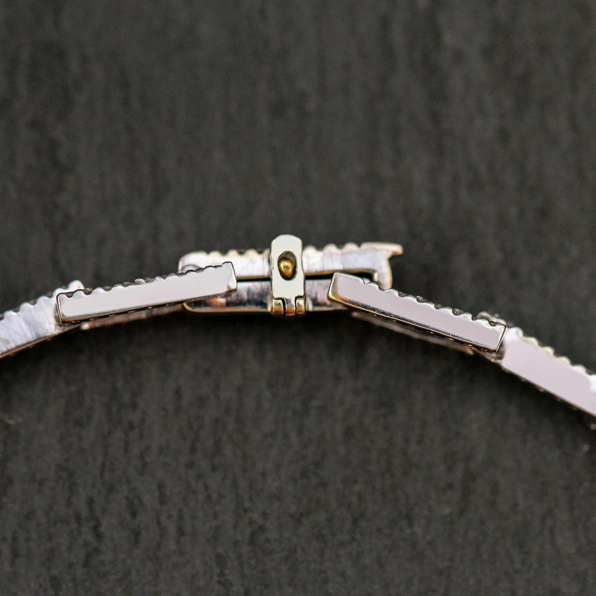 14k White Gold Diamond Link Tennis Bracelet