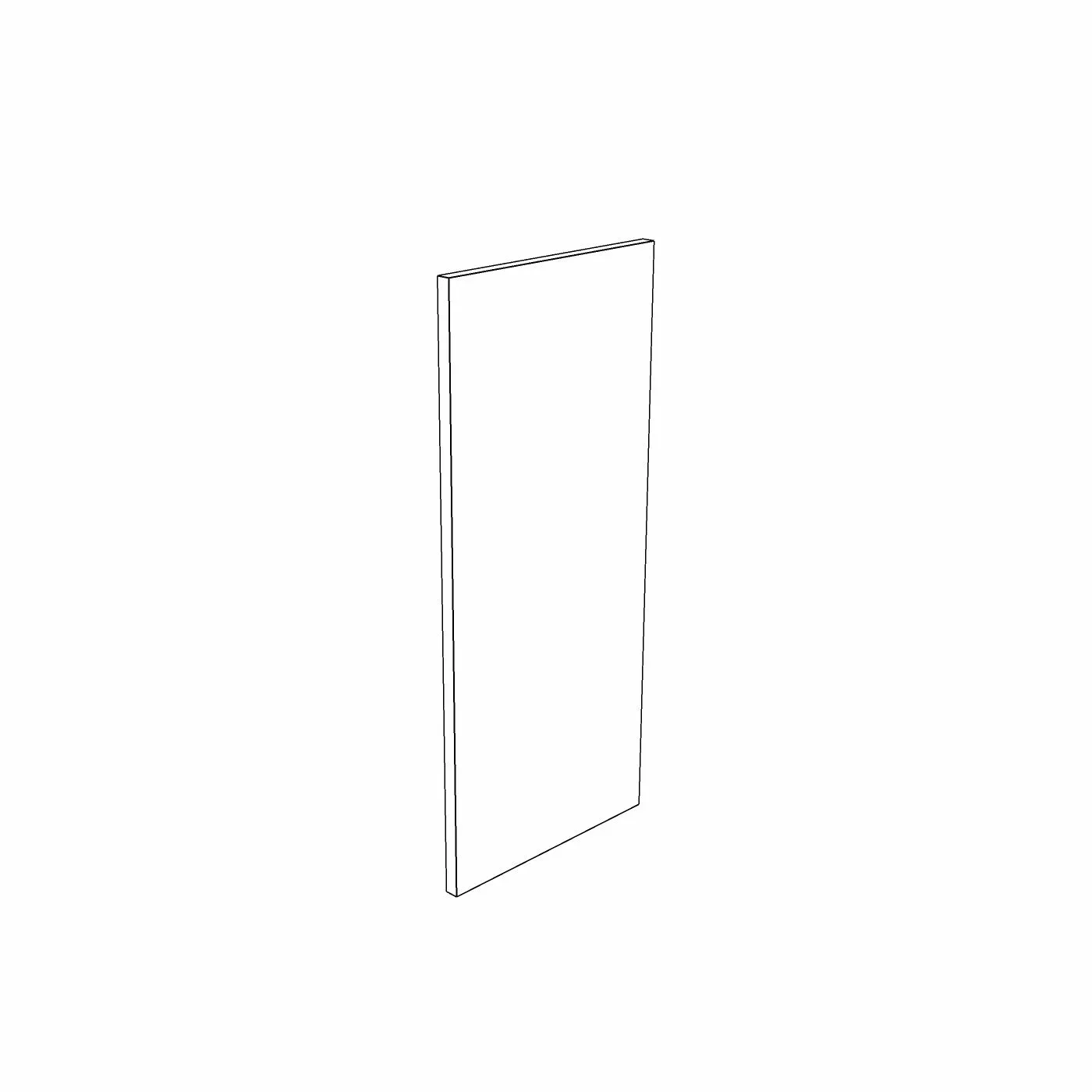 18mm Plain Wall End Panel