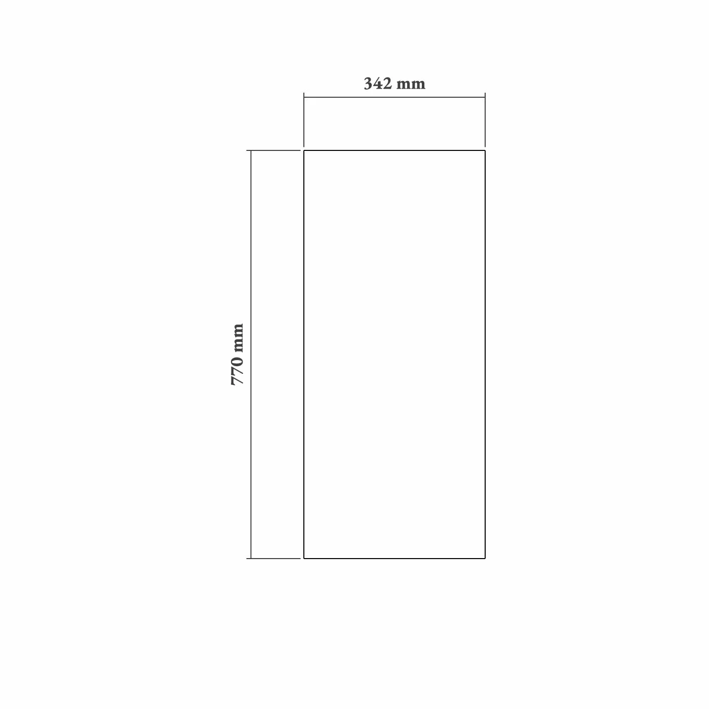 18mm Plain Wall End Panel