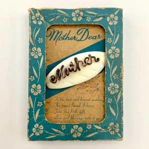 1940s Mother-Of-Pearl Brooch In The Original Box
