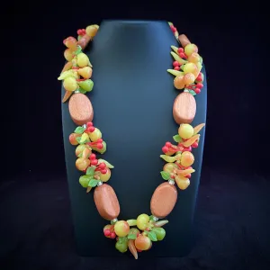 1950s West Germany Fruit Salad Necklace