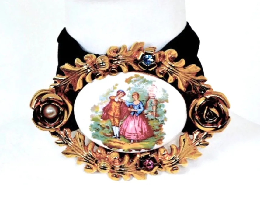 1992 DOLCE & GABBANA PORCELAIN CHOKER