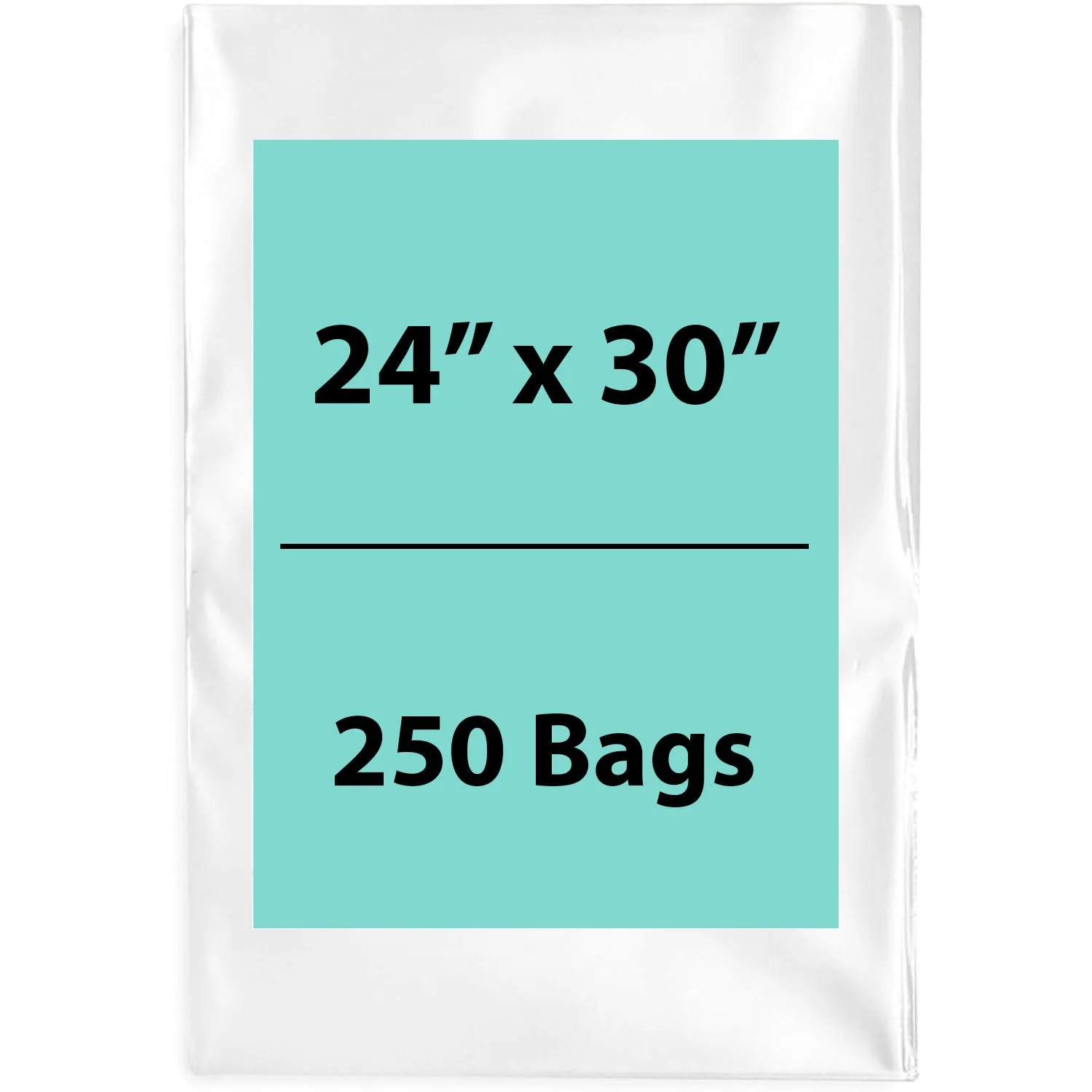 24X30 inches Clear Flat Poly Bags 3Mil Open Top (LDPE)