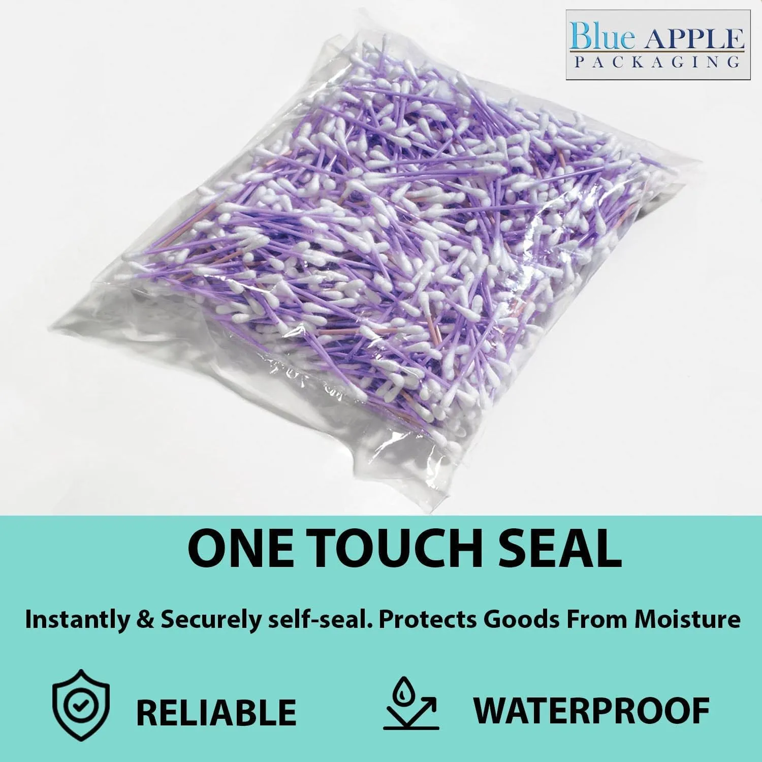 28X42 inches Clear Flat Poly Bags 2Mil Open Top (LDPE)