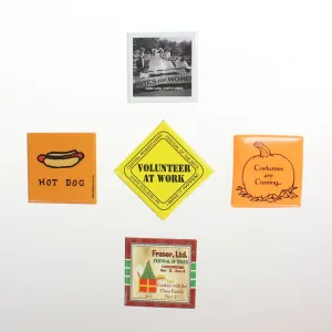 2" Square #9 Promotional Button