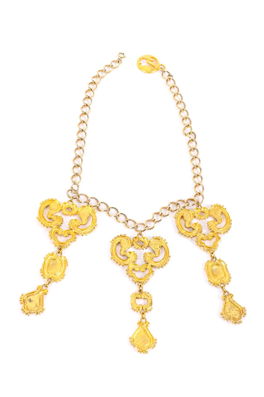 3 Baroque Pendant Necklace