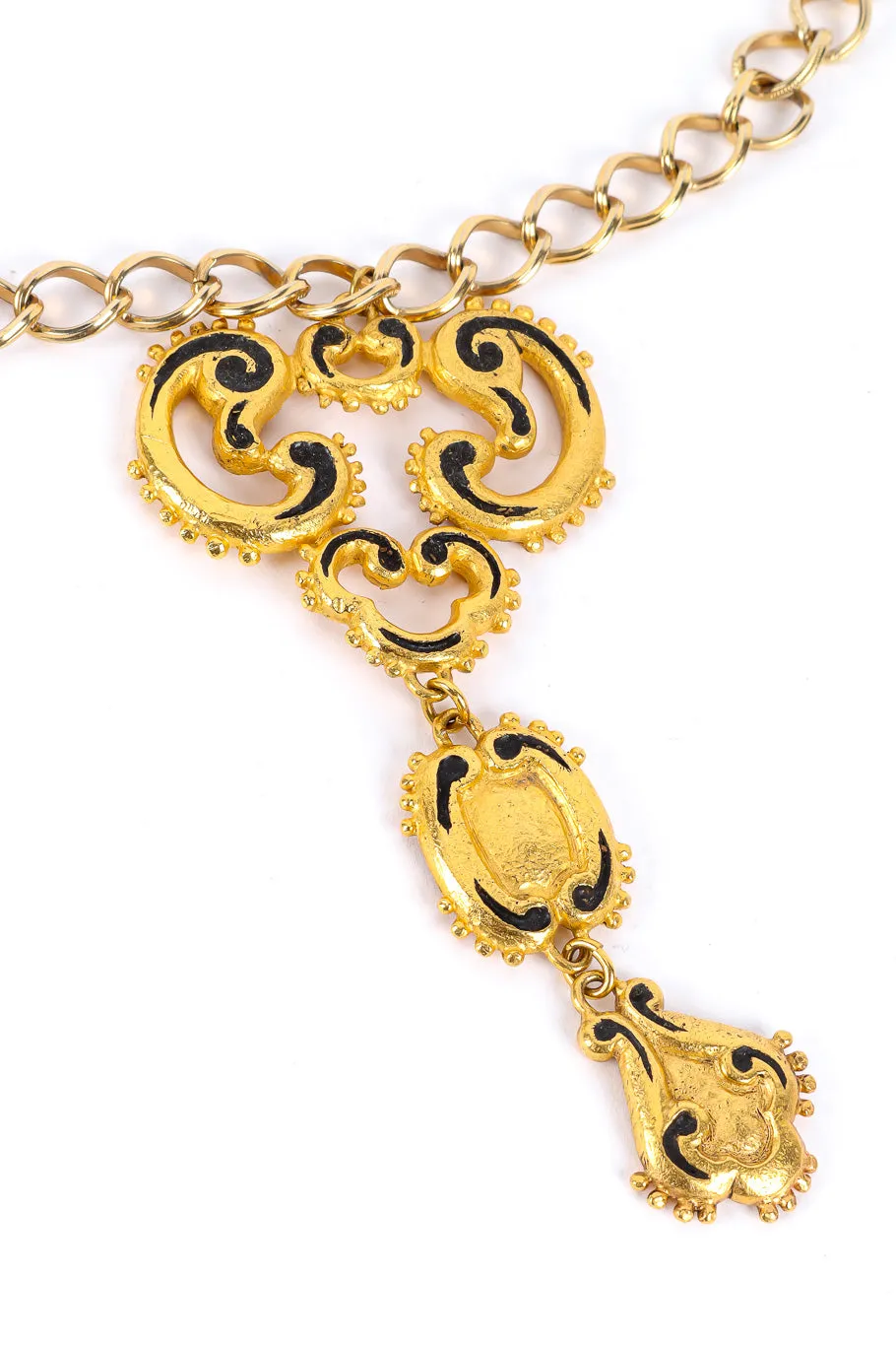 3 Baroque Pendant Necklace