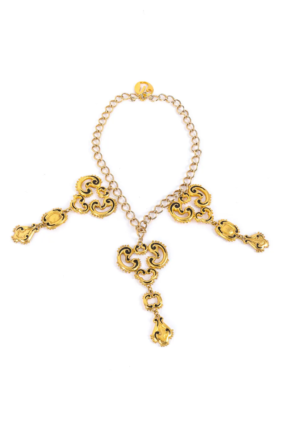 3 Baroque Pendant Necklace