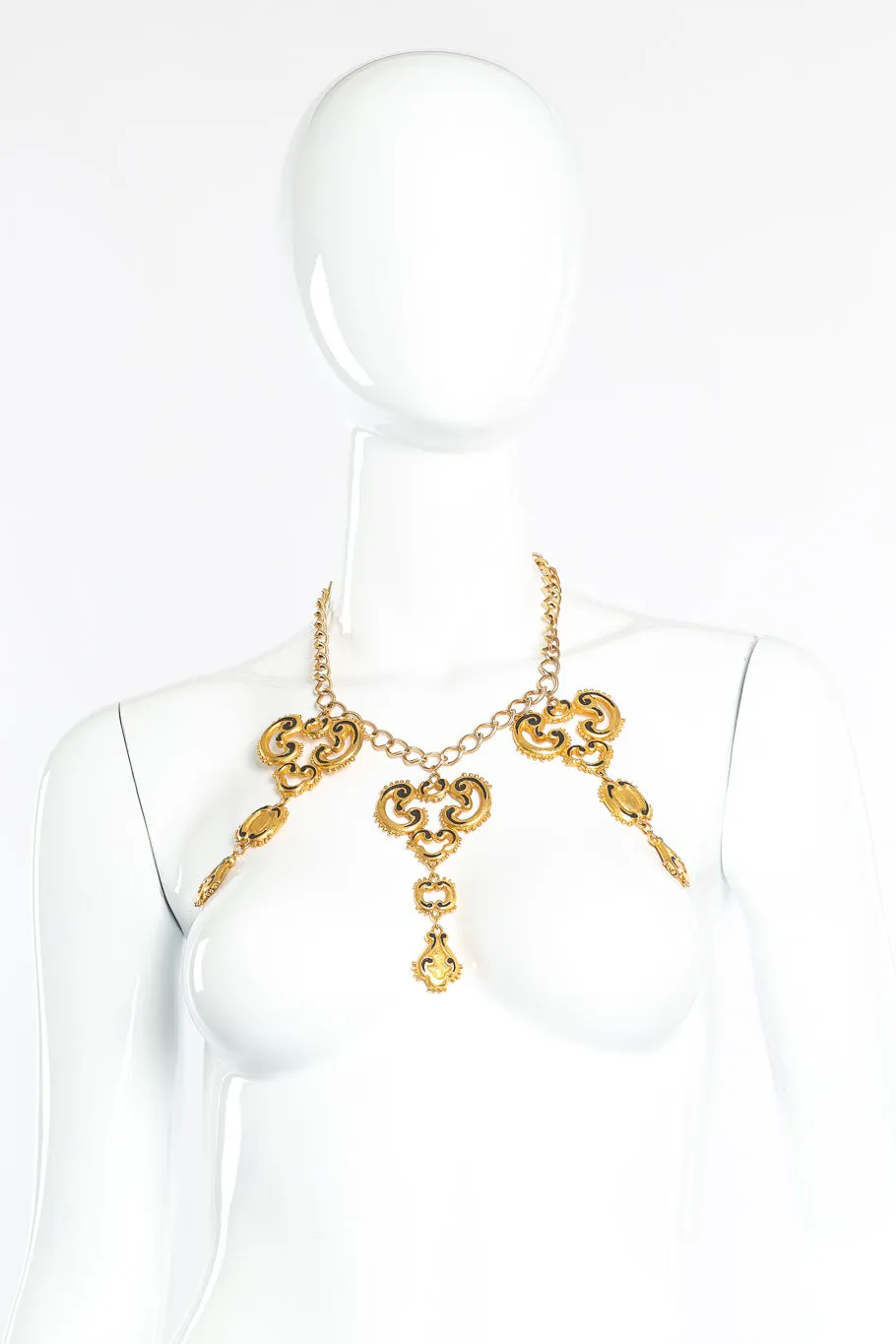 3 Baroque Pendant Necklace