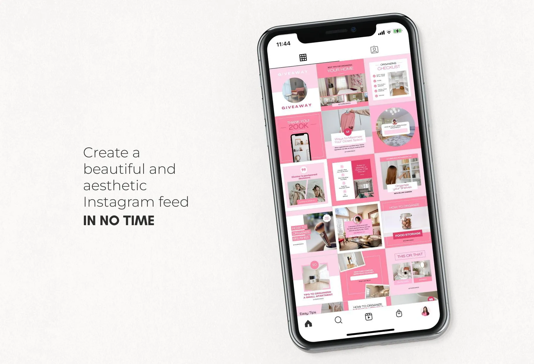 30 Home Organization Instagram Post Canva Templates V2