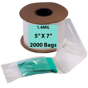5X7 Inches Kwik-Fill® Pre-Opened Bags on Roll 1.4 Mil Auto Bag 2000/RL