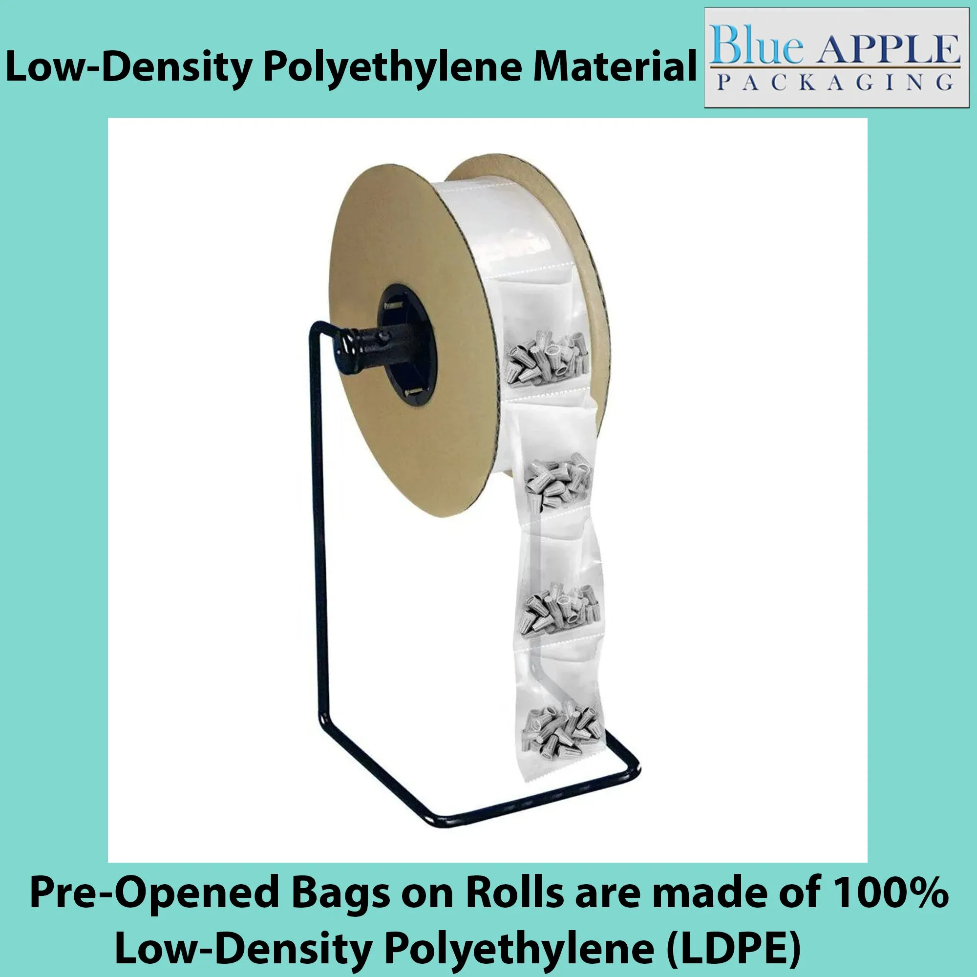 5X7 Inches Kwik-Fill® Pre-Opened Bags on Roll 1.4 Mil Auto Bag 2000/RL