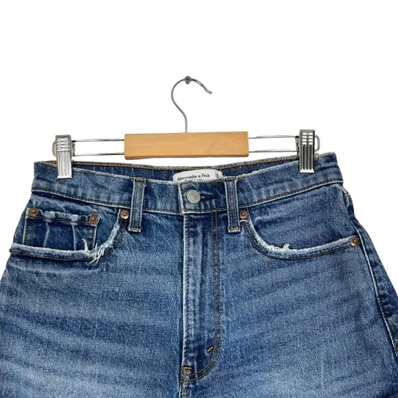 Abercrombie &amp; Fitch Curve Love High Rise Mom Shorts