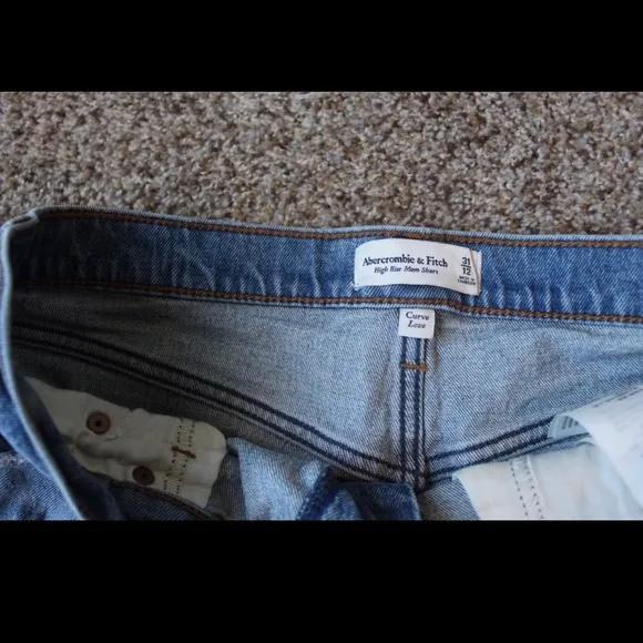 Abercrombie &amp; Fitch Curve Love High Rise Mom Shorts