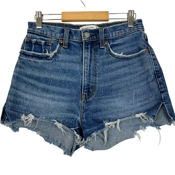 Abercrombie &amp; Fitch Curve Love High Rise Mom Shorts