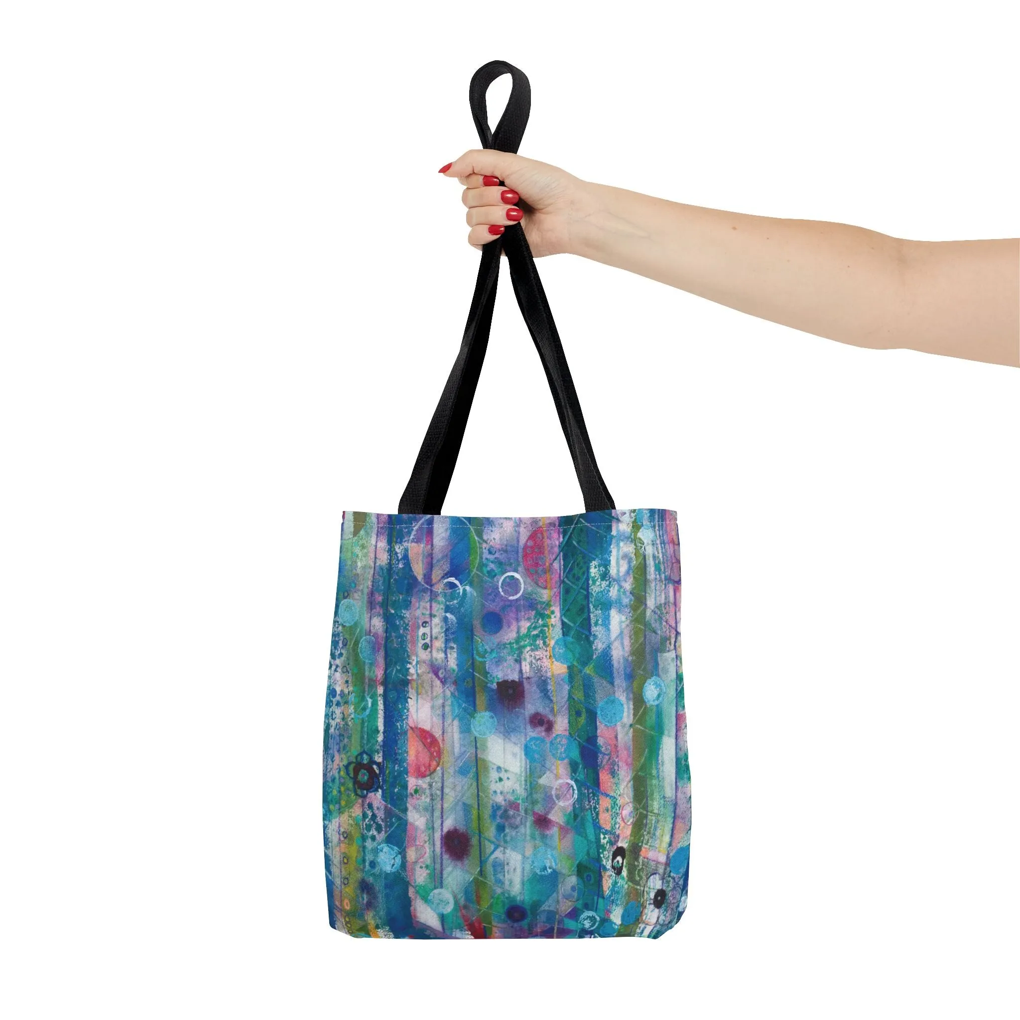 Abstract Art Tote Bag Canvas Shopping Bag - Dreaming Trees by Leslie Karpinski