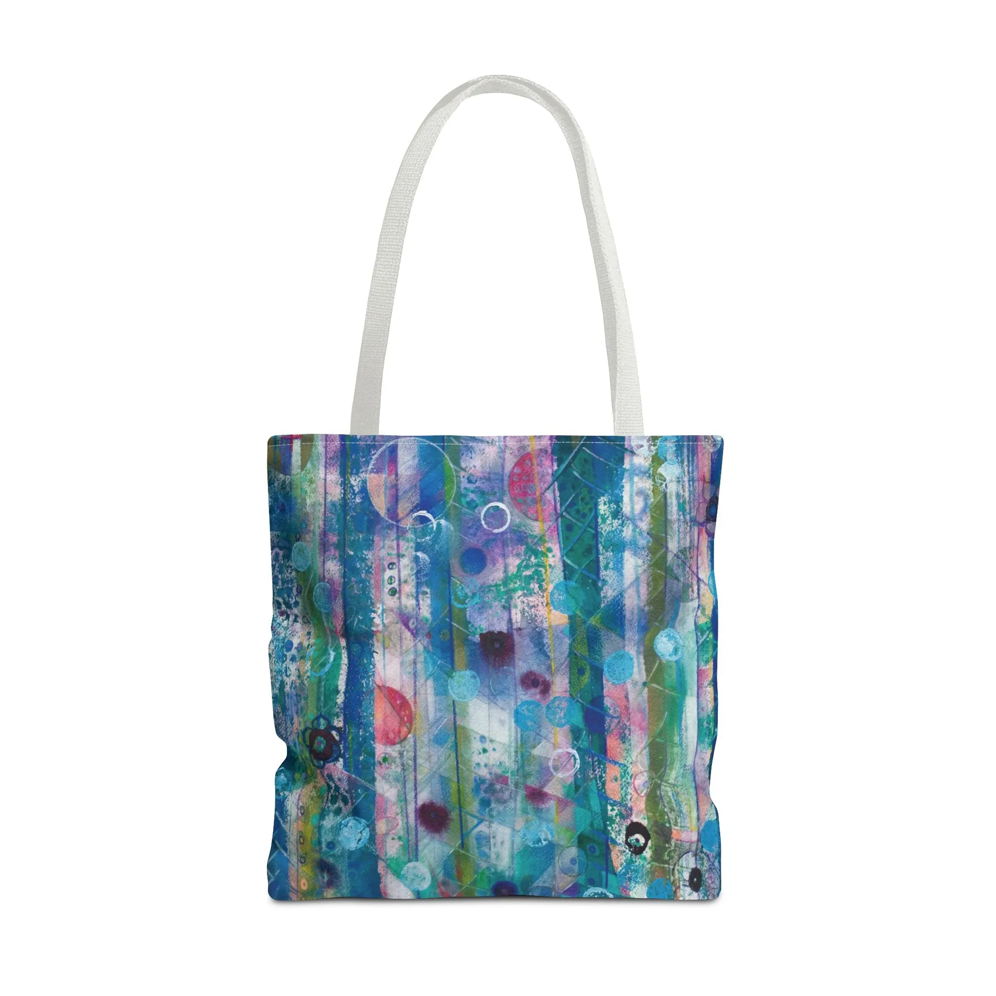 Abstract Art Tote Bag Canvas Shopping Bag - Dreaming Trees by Leslie Karpinski