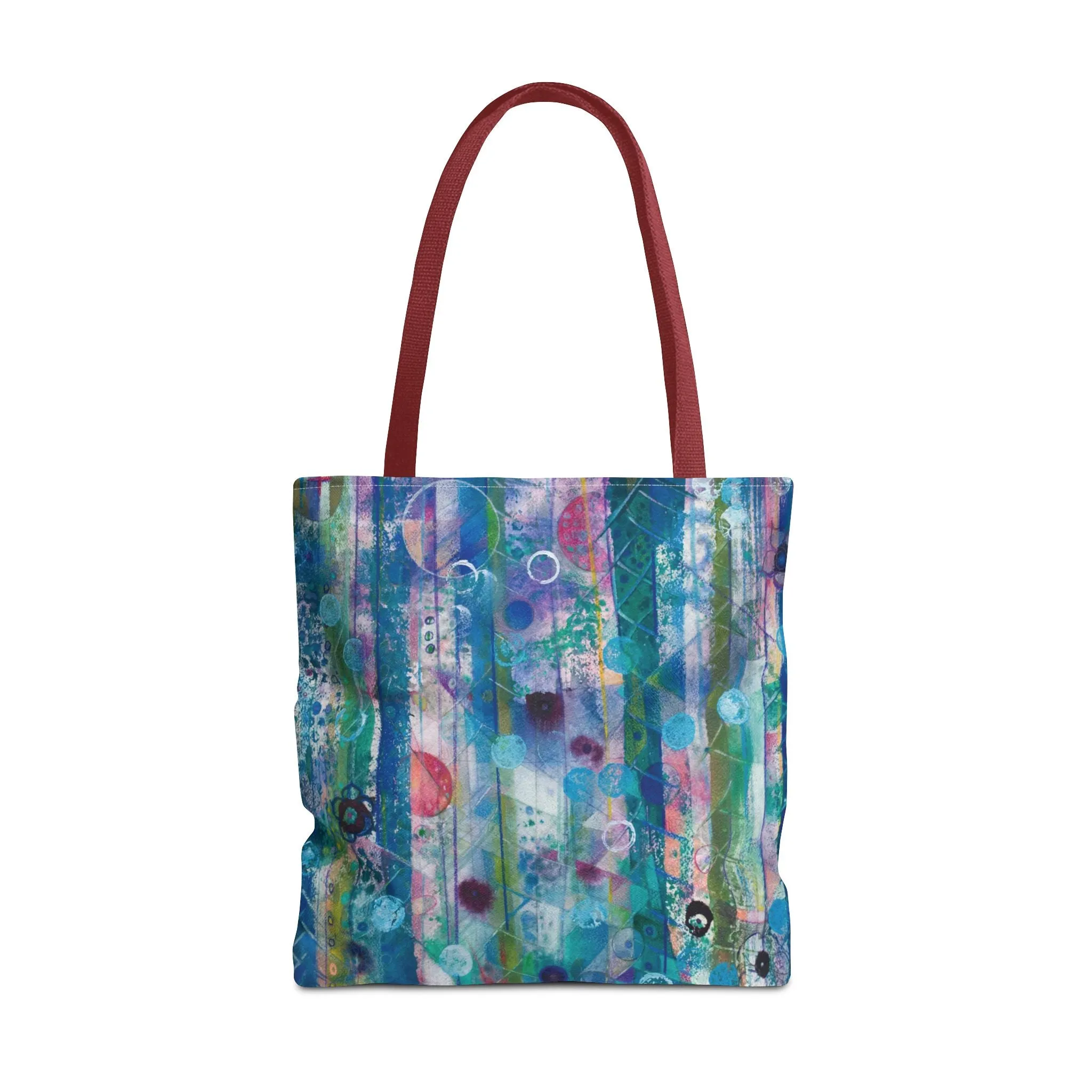 Abstract Art Tote Bag Canvas Shopping Bag - Dreaming Trees by Leslie Karpinski