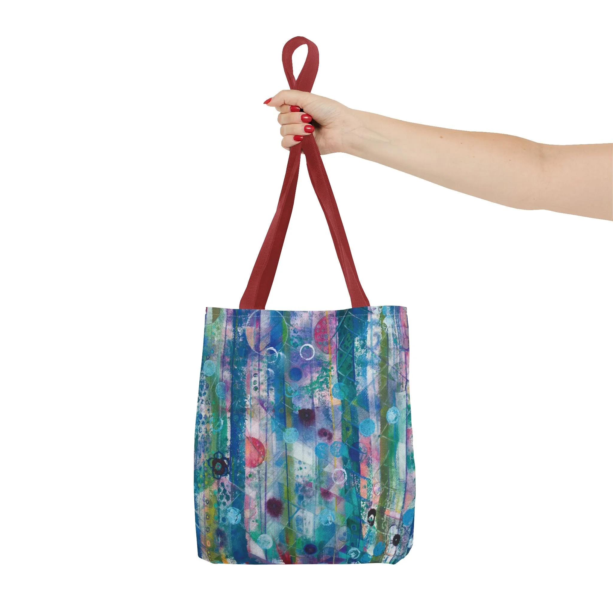Abstract Art Tote Bag Canvas Shopping Bag - Dreaming Trees by Leslie Karpinski
