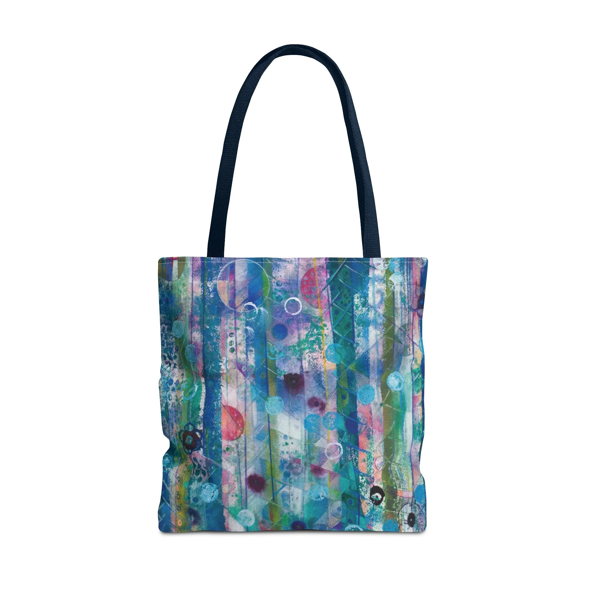 Abstract Art Tote Bag Canvas Shopping Bag - Dreaming Trees by Leslie Karpinski