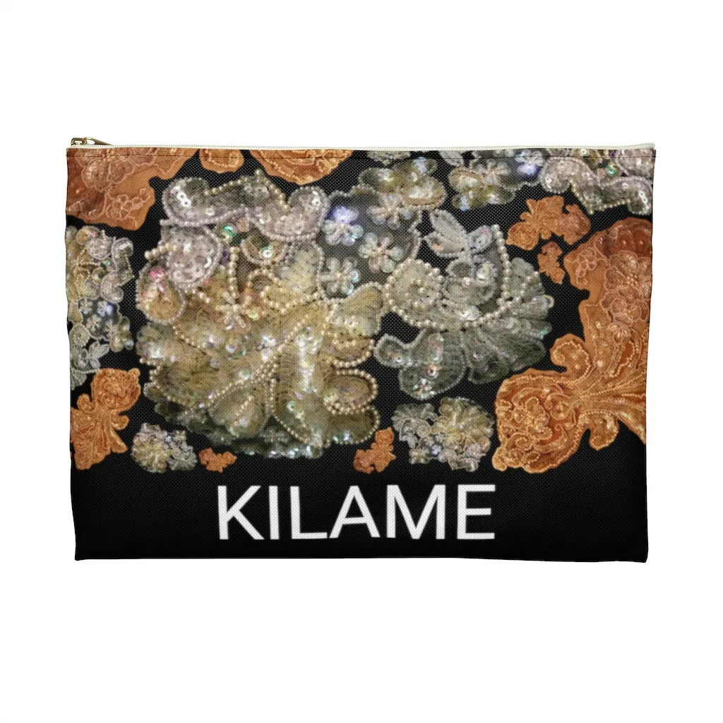 Accessory Pouch Rib 'Nude embroidery'