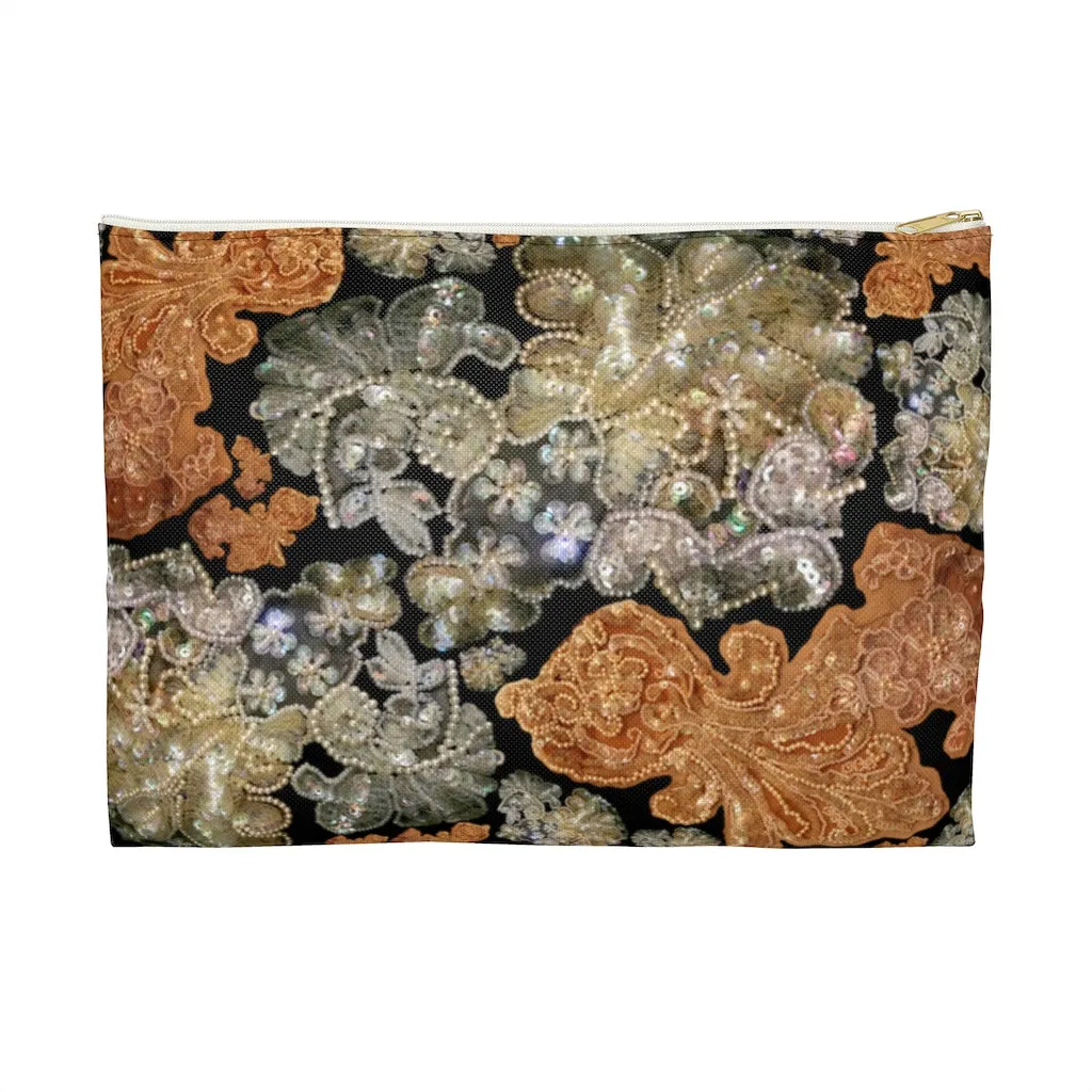 Accessory Pouch Rib 'Nude embroidery'