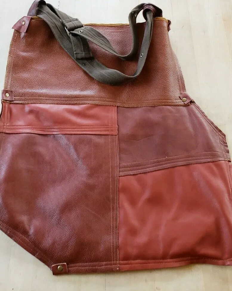 Agnieszka Kulon Artisinal Handmade Brown Leather Shoulder Bag Oversized Modern