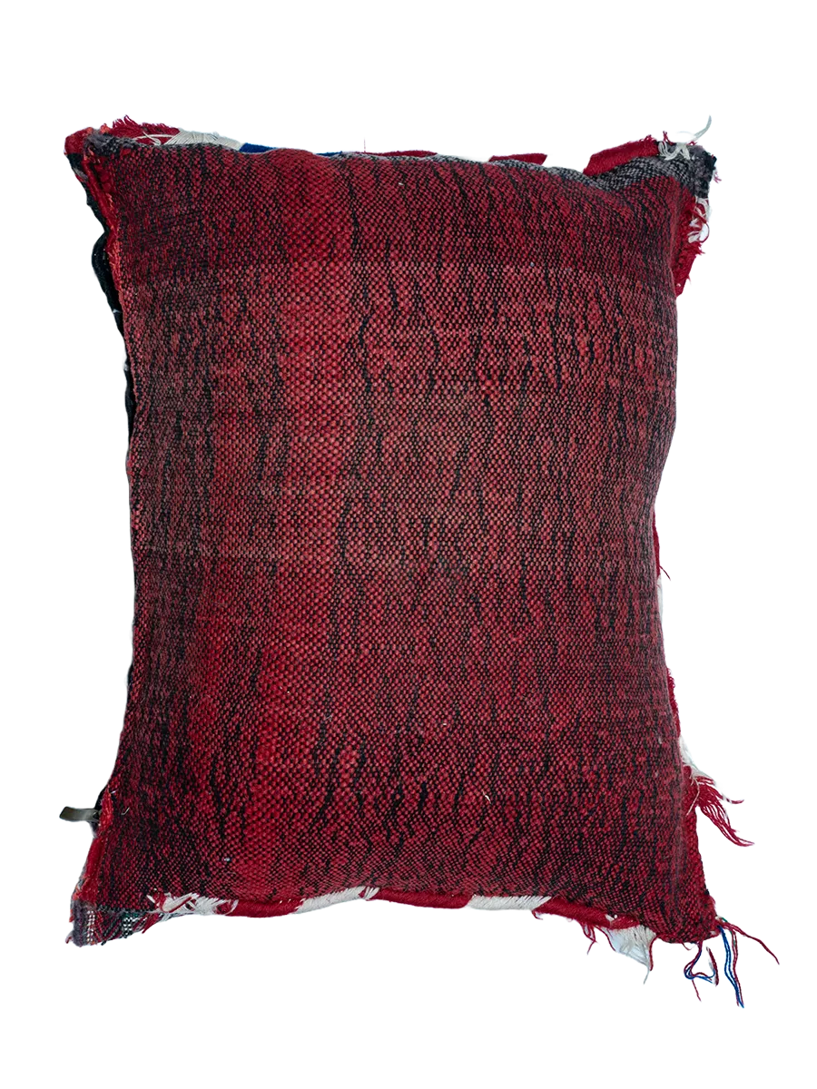 Ain Leuh Vintage Pillow - Forest and Garnet