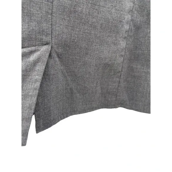 AKRIS Womens Gray Sleeveless V-Neck Wool Sheath Dress Lined Back Zip 8
