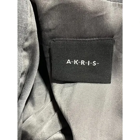 AKRIS Womens Gray Sleeveless V-Neck Wool Sheath Dress Lined Back Zip 8