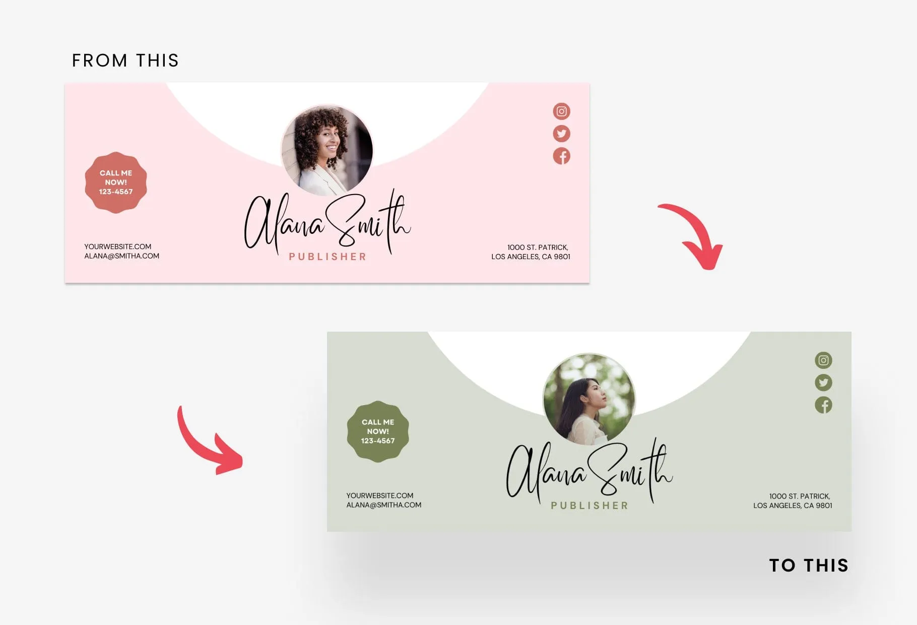 Alana Facebook Cover Canva Template