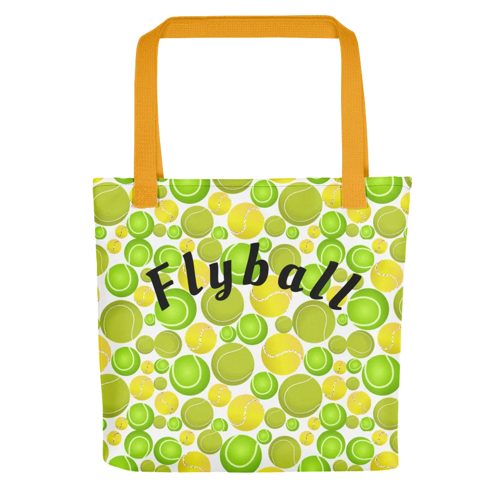 Allover Tennis Balls & Flyball Tote Bags