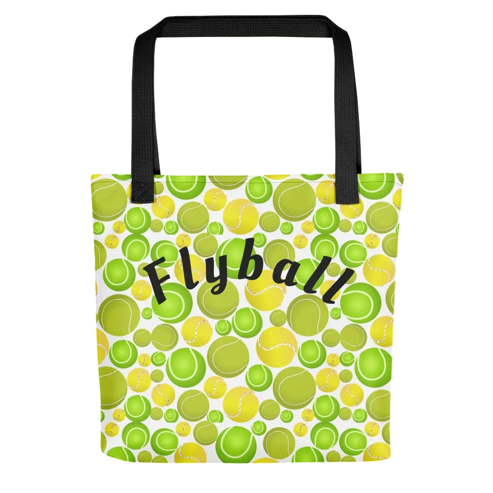 Allover Tennis Balls & Flyball Tote Bags