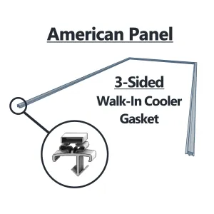 American Panel Welded Gasket (36-1/4" x 75-1/4") - Part #9A-3475 - Three-Sided - Profile 029