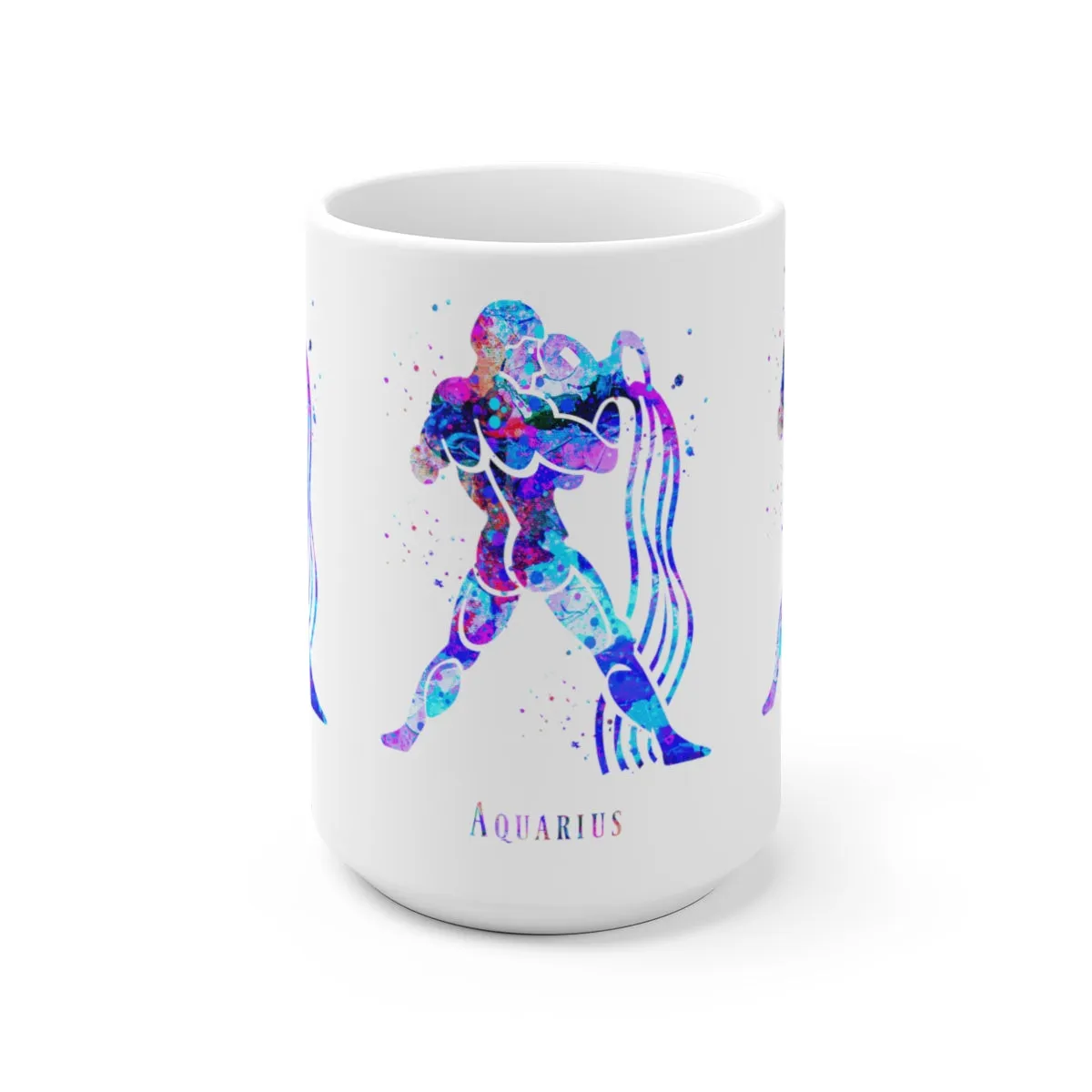 Aquarius Zodiac Sign Mug - 11 oz, 15 oz