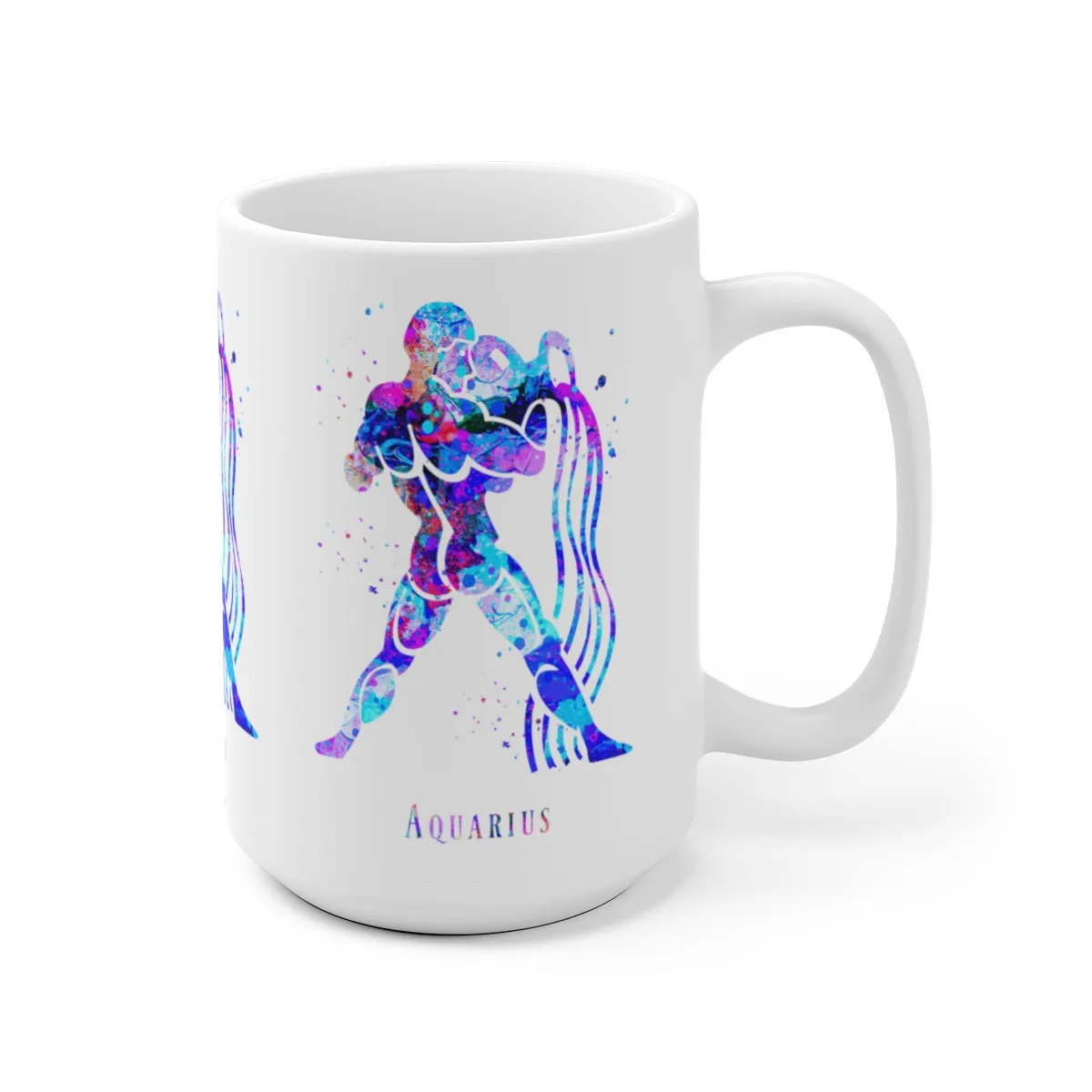 Aquarius Zodiac Sign Mug - 11 oz, 15 oz