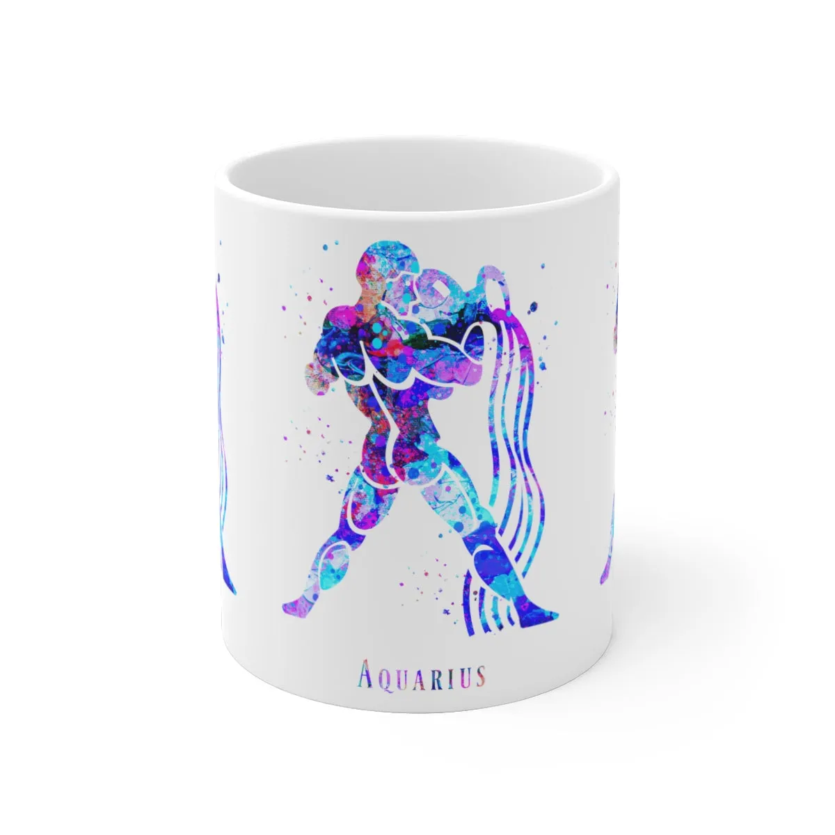Aquarius Zodiac Sign Mug - 11 oz, 15 oz
