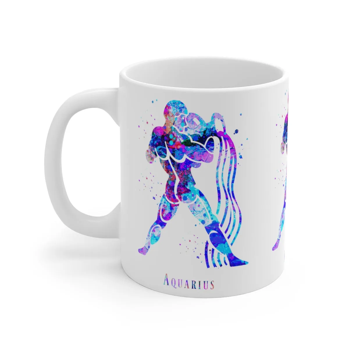 Aquarius Zodiac Sign Mug - 11 oz, 15 oz