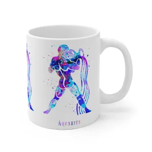 Aquarius Zodiac Sign Mug - 11 oz, 15 oz