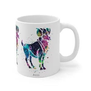 Aries Zodiac Sign Mug - 11 oz, 15 oz