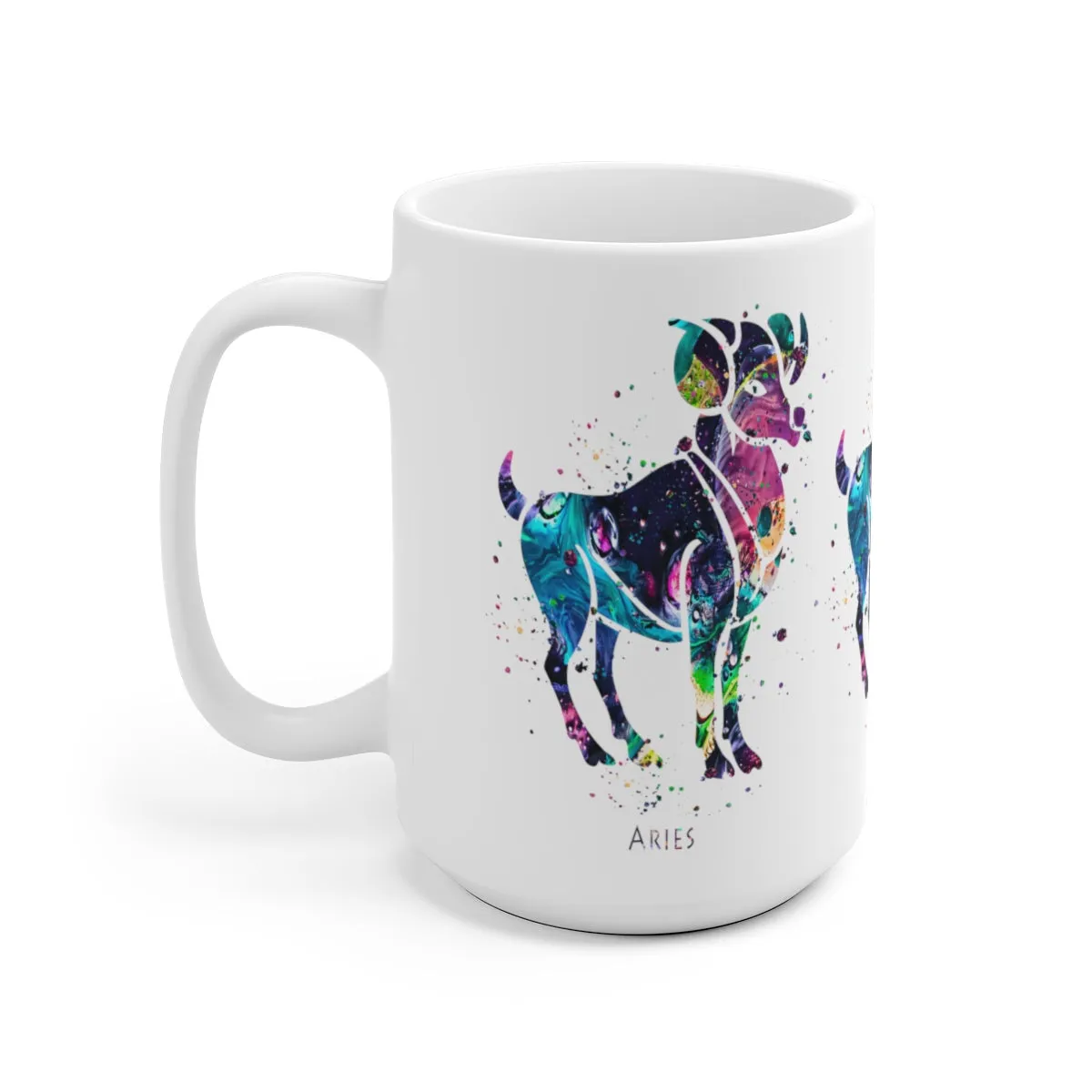 Aries Zodiac Sign Mug - 11 oz, 15 oz