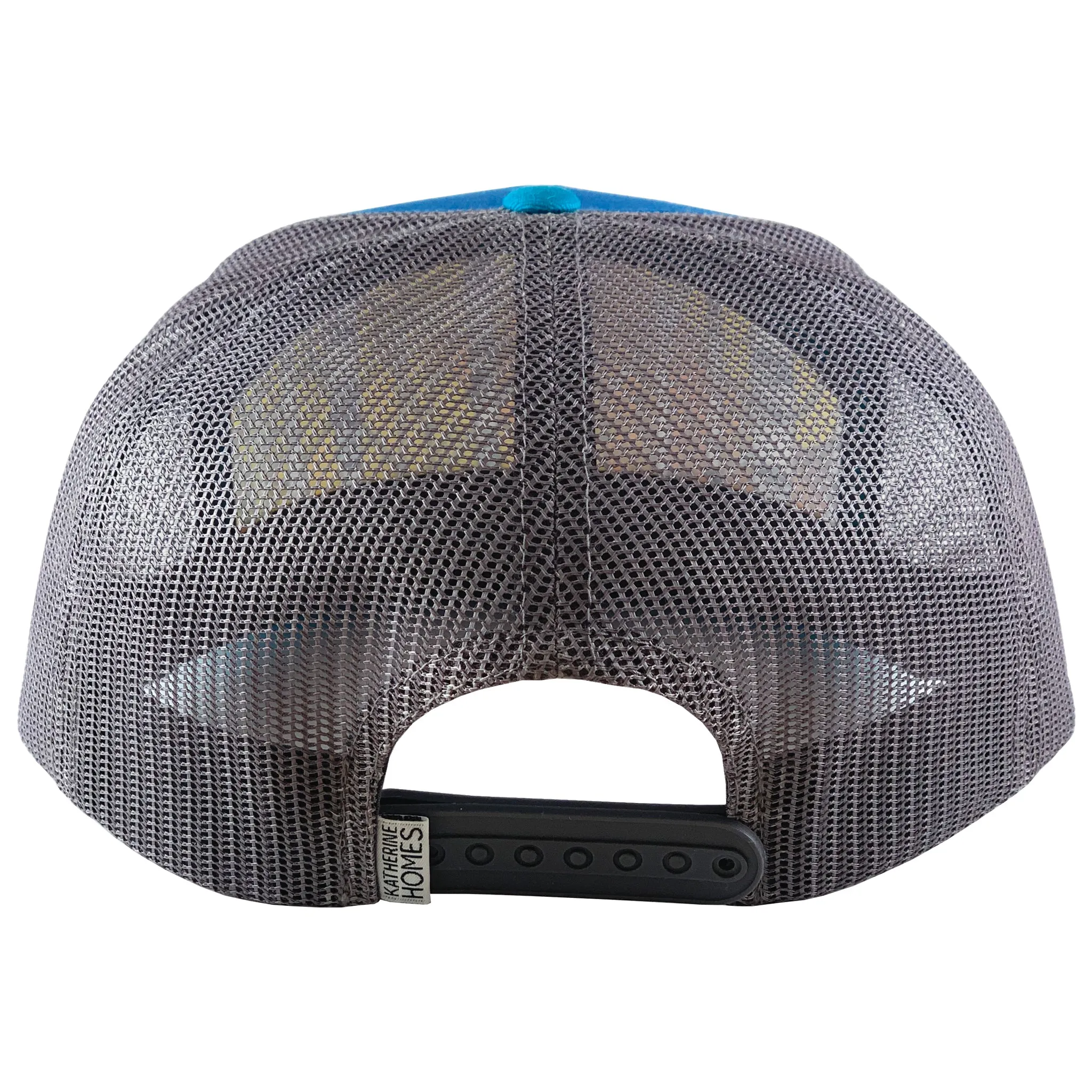 Aspens | 7 Panel Hat | Teal | Blue | Grey 100% Recycled Mesh
