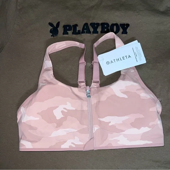 Athleta Empower II Train  Printed Bra A-C NWT Size S