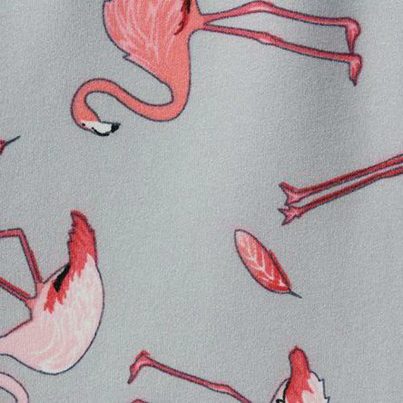Attitudes by Renee Como Jersey Button Front Pajama Top Flamingo Large