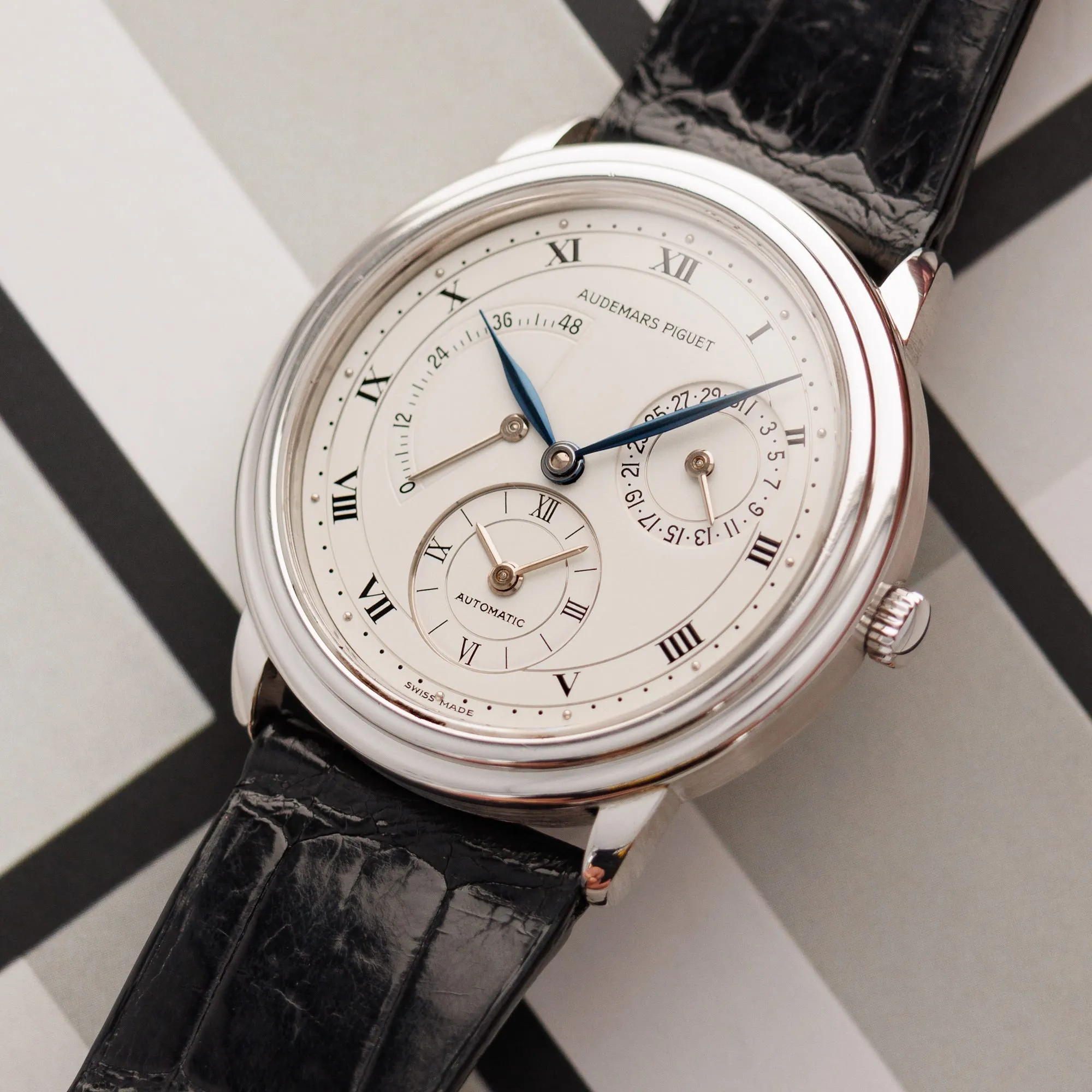 Audemars Piguet Platinum Dual Time Ref 25685