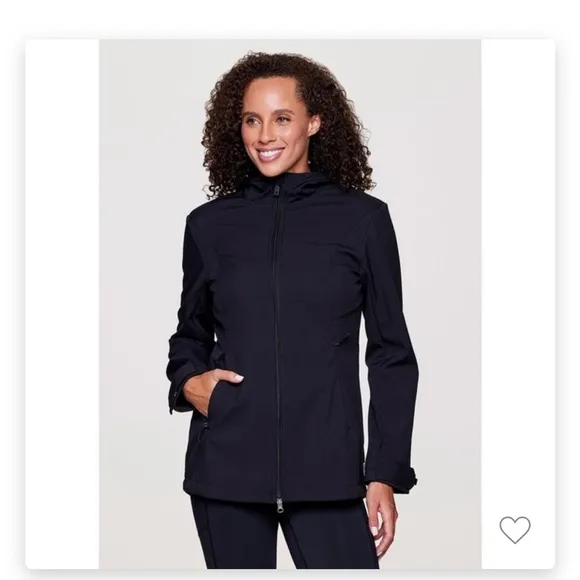 Avalanche  Midweight Soft Shell Fleece Lined Jacket With Hood And Pockets NEW L