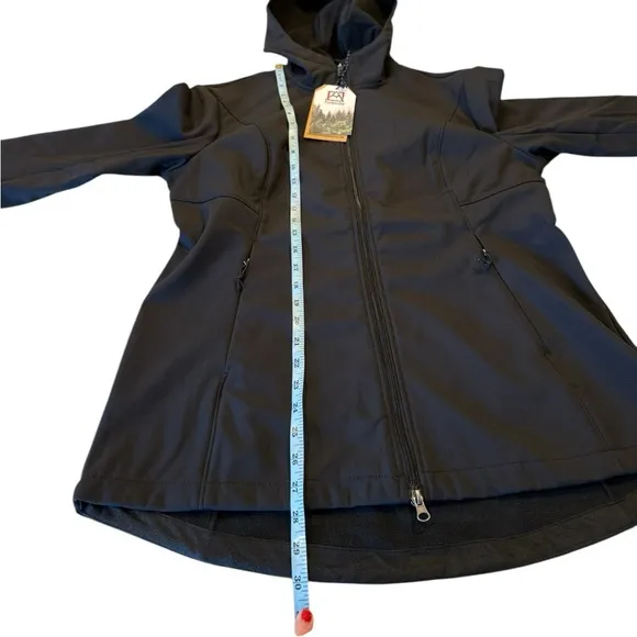 Avalanche  Midweight Soft Shell Fleece Lined Jacket With Hood And Pockets NEW L