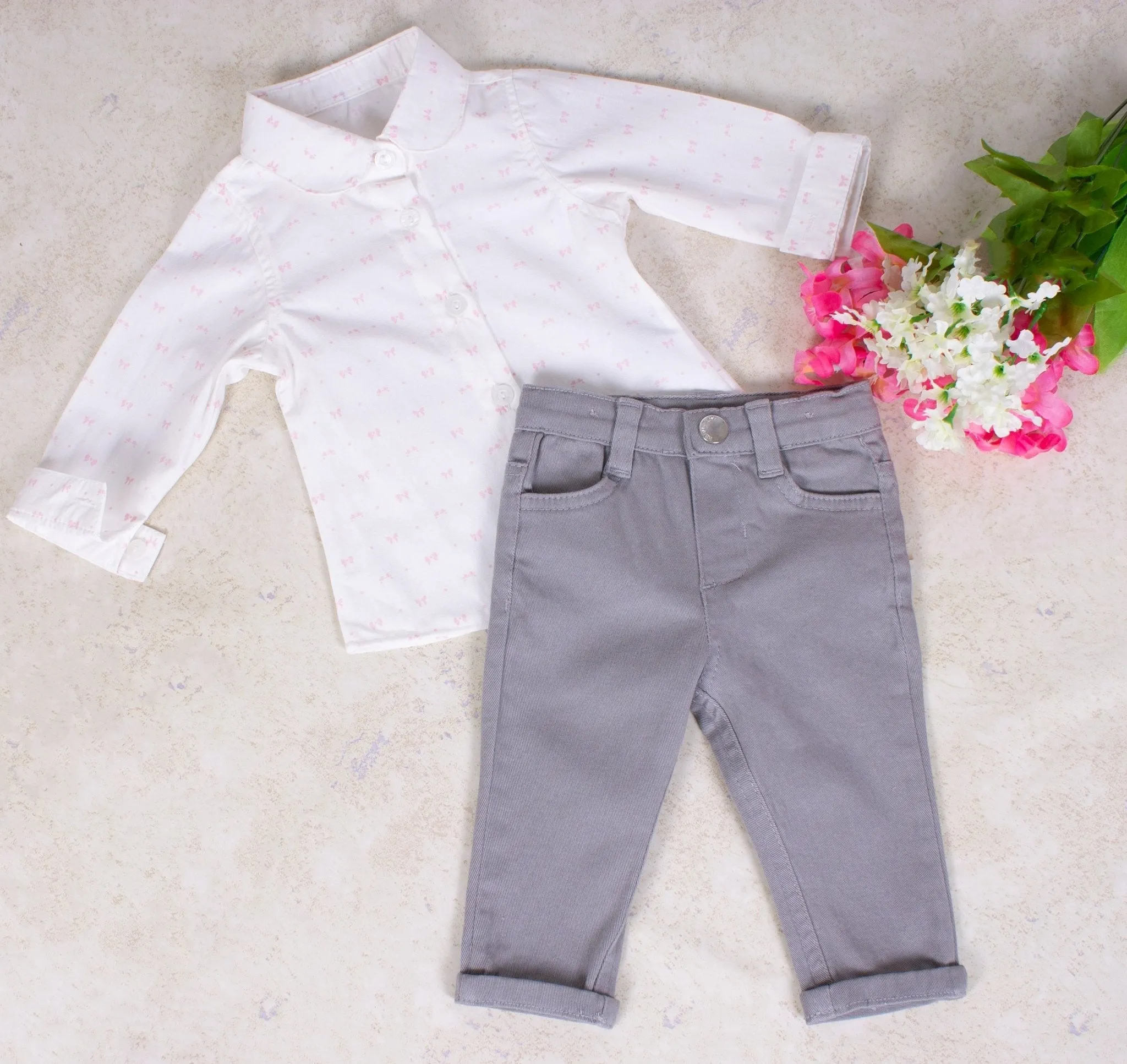 Baby Girls Pink Sweater Set